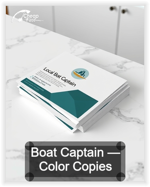 Boat Captain business card design sample