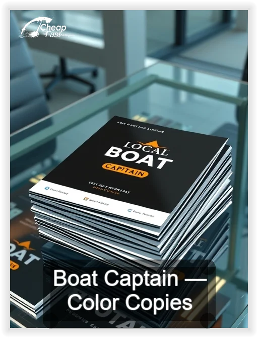 Boat Captain business card design sample