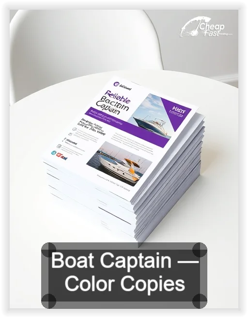 Boat Captain business card design sample
