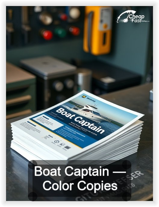 Boat Captain business card design sample