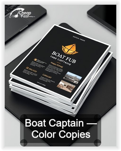 Boat Captain business card design sample
