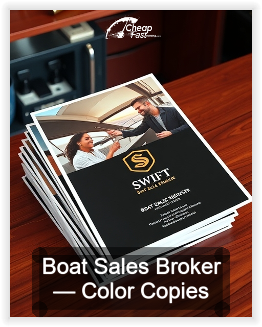 Boat Sales Broker business card design sample