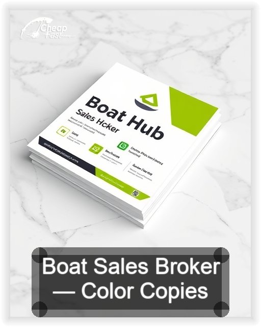 Boat Sales Broker business card design sample