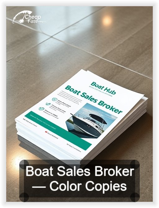 Boat Sales Broker business card design sample