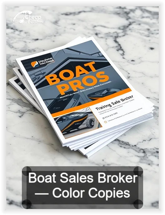 Boat Sales Broker business card design sample