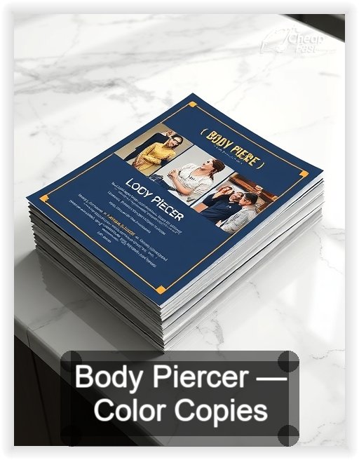 Body Piercer business card design sample