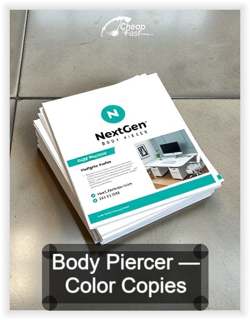 Body Piercer business card design sample