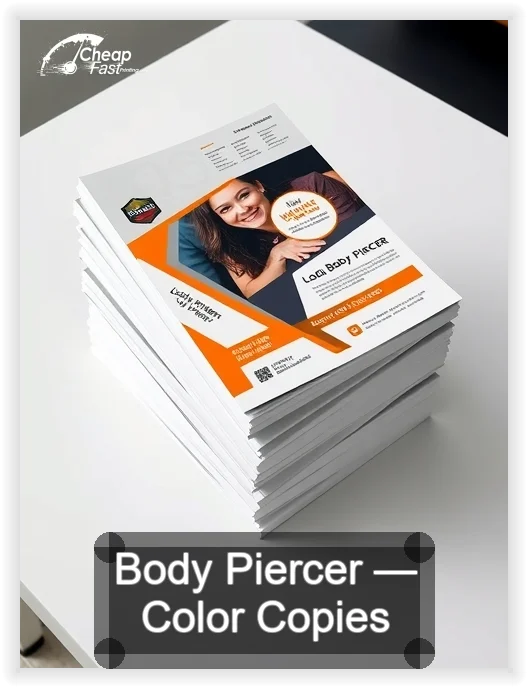 Body Piercer business card design sample