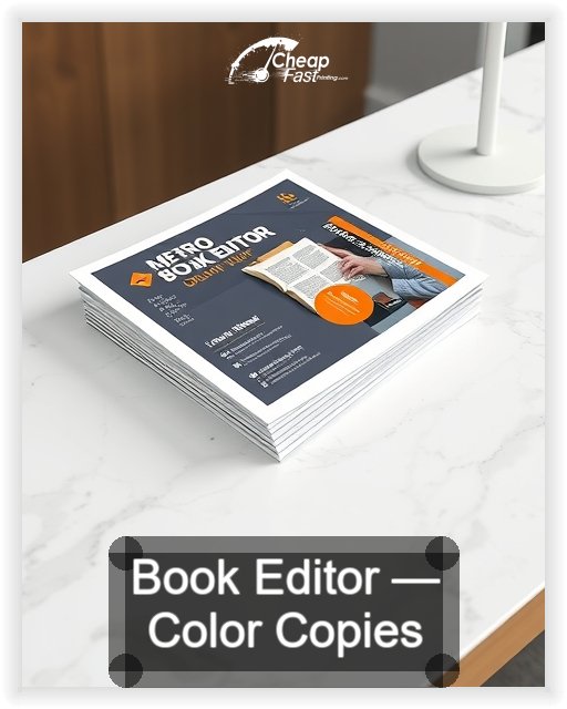 Book Editor business card design sample