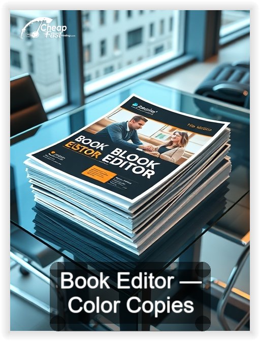 Book Editor business card design sample