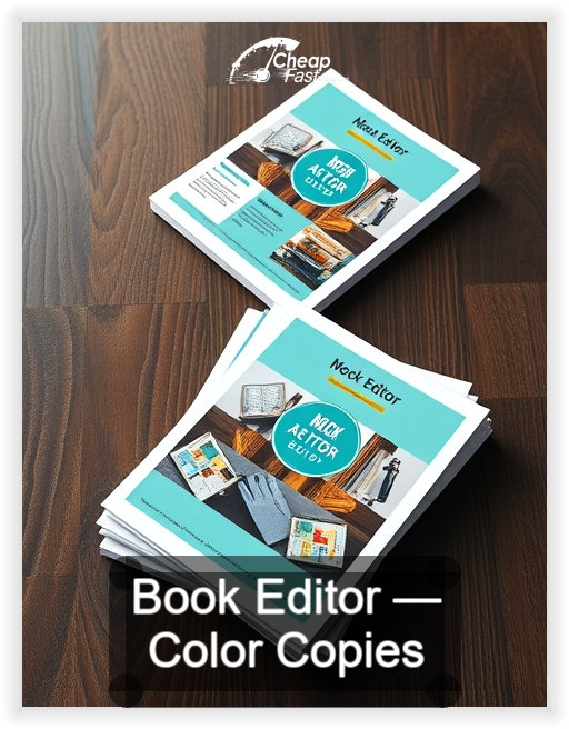 Book Editor business card design sample