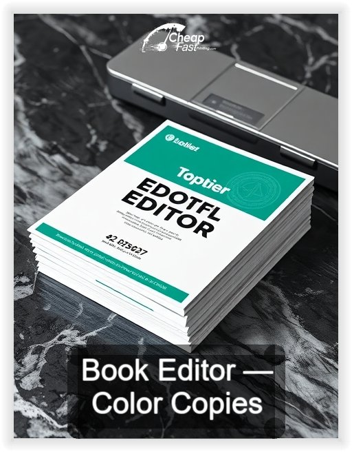 Book Editor business card design sample