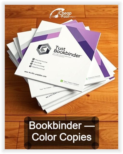 Bookbinder business card design sample