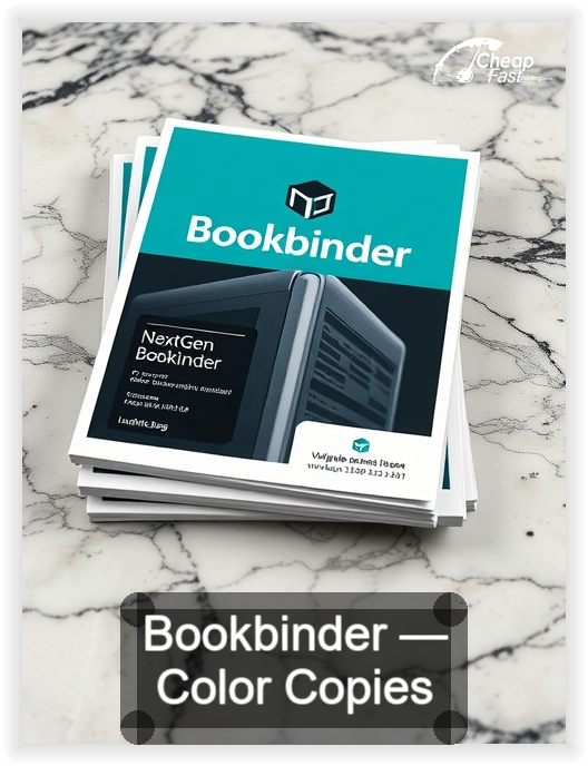 Bookbinder business card design sample