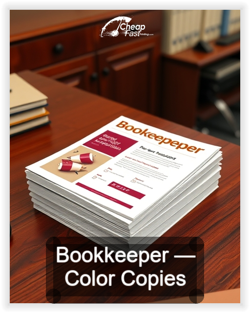 Bookkeeper business card design sample