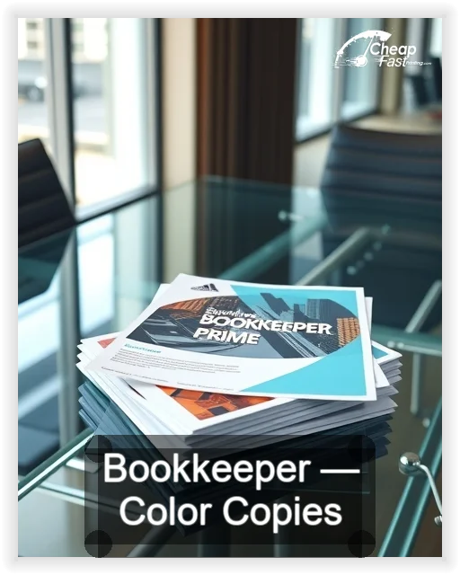 Bookkeeper business card design sample