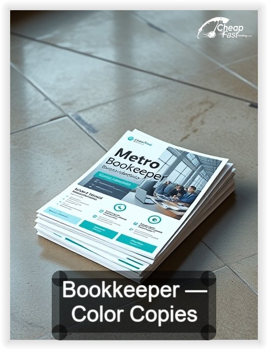 Bookkeeper business card design sample