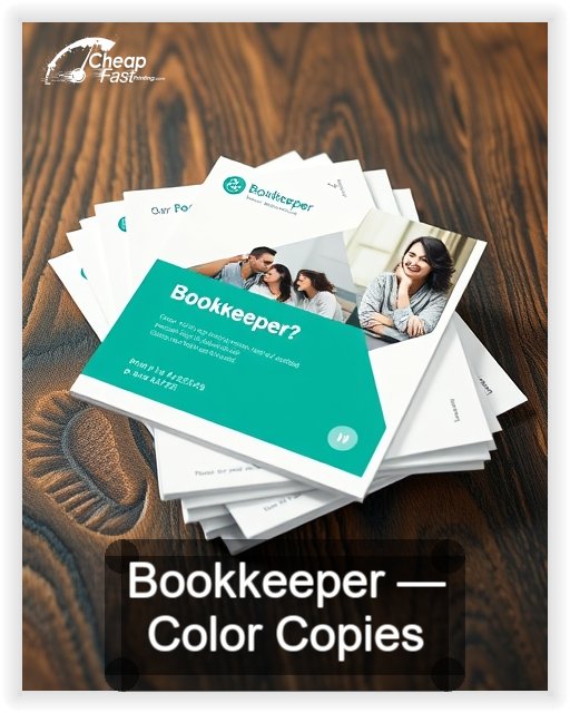 Bookkeeper business card design sample