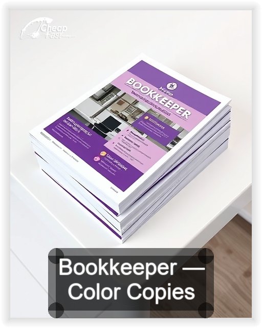 Bookkeeper business card design sample