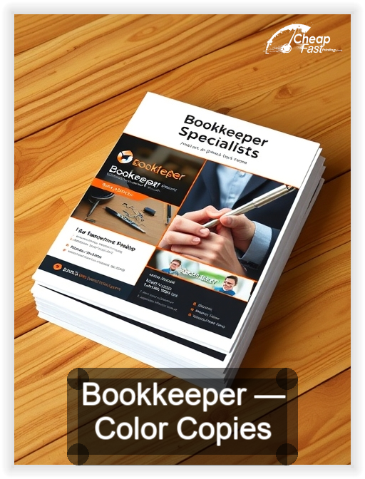 Bookkeeper business card design sample
