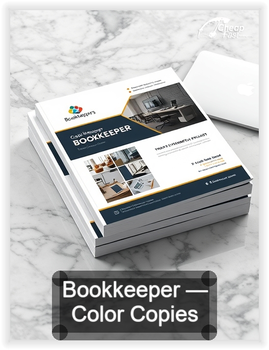 Bookkeeper business card design sample