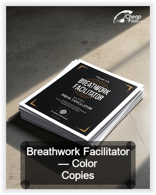 Breathwork Facilitator business card design sample