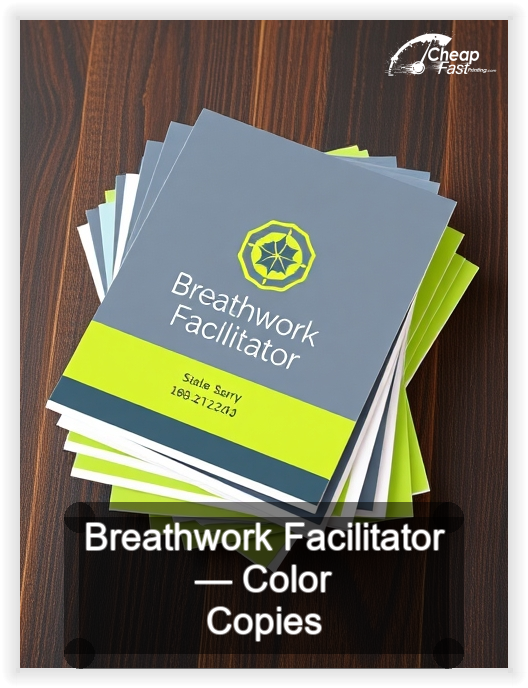 Breathwork Facilitator business card design sample