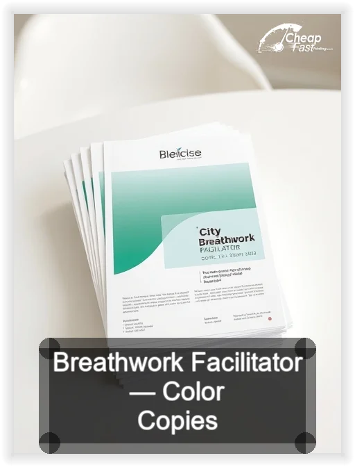 Breathwork Facilitator business card design sample