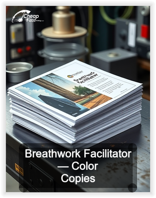 Breathwork Facilitator business card design sample