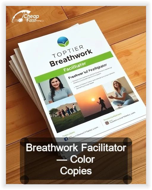 Breathwork Facilitator business card design sample