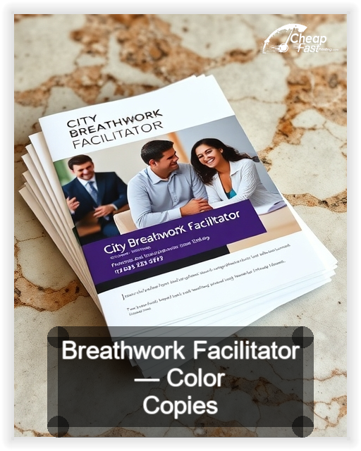 Breathwork Facilitator business card design sample