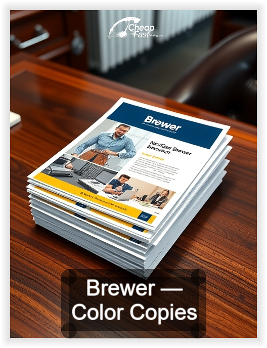 Brewer business card design sample