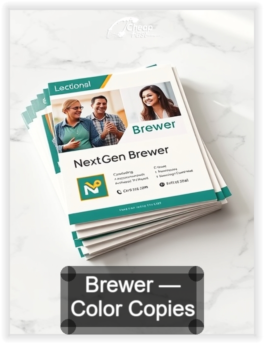 Brewer business card design sample