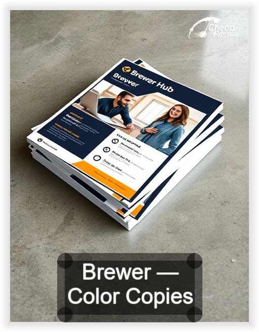 Brewer business card design sample