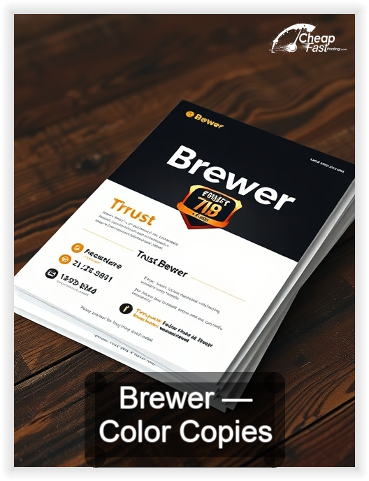 Brewer business card design sample