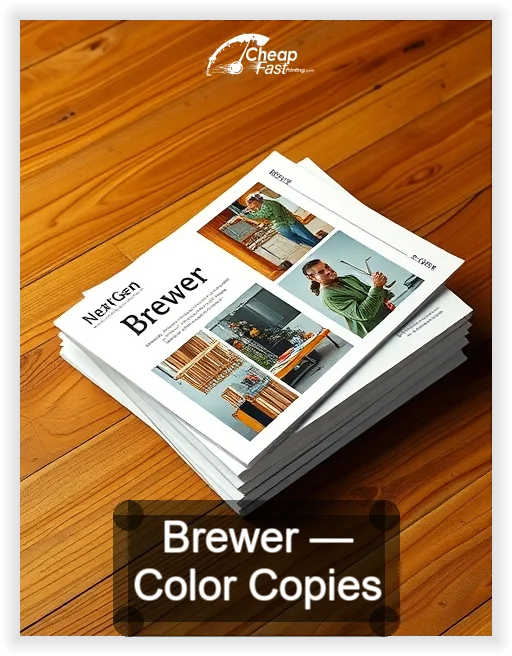 Brewer business card design sample