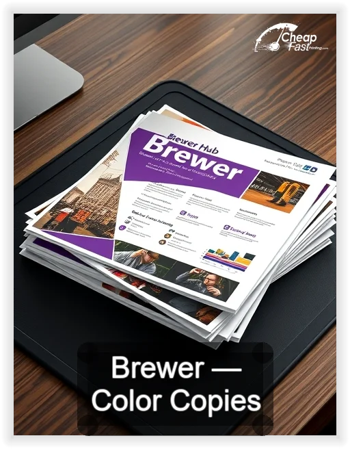Brewer business card design sample