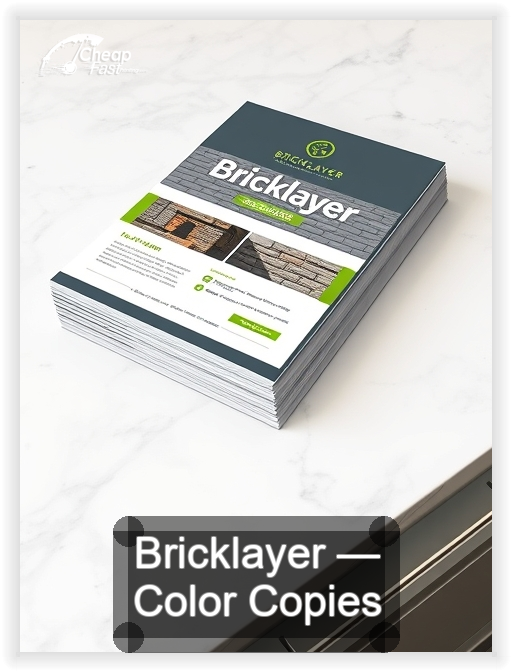 Bricklayer business card design sample