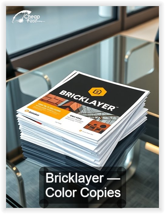 Bricklayer business card design sample