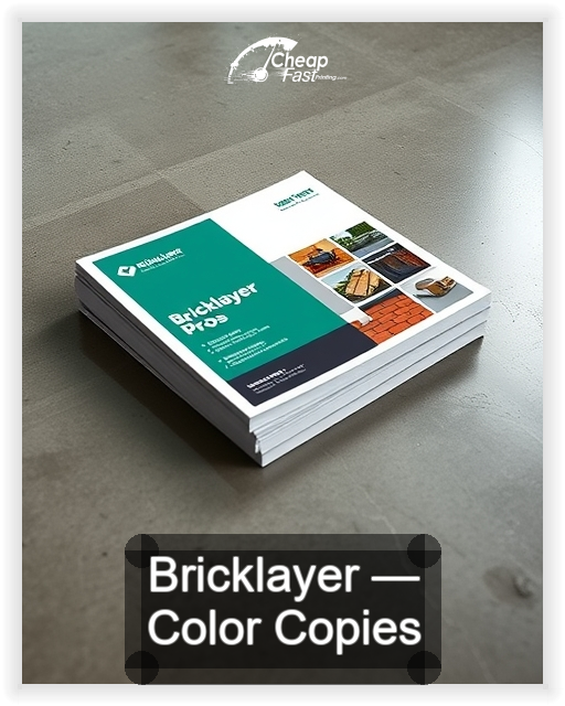 Bricklayer business card design sample