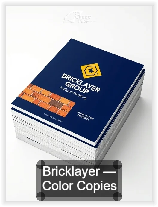 Bricklayer business card design sample