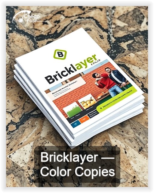 Bricklayer business card design sample