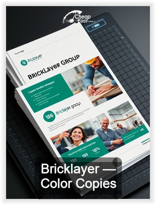 Bricklayer business card design sample