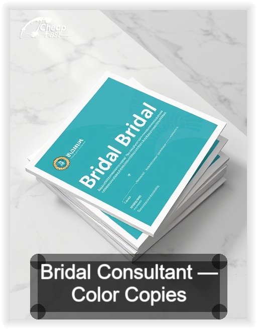 Bridal Consultant business card design sample