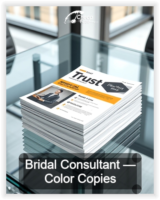 Bridal Consultant business card design sample