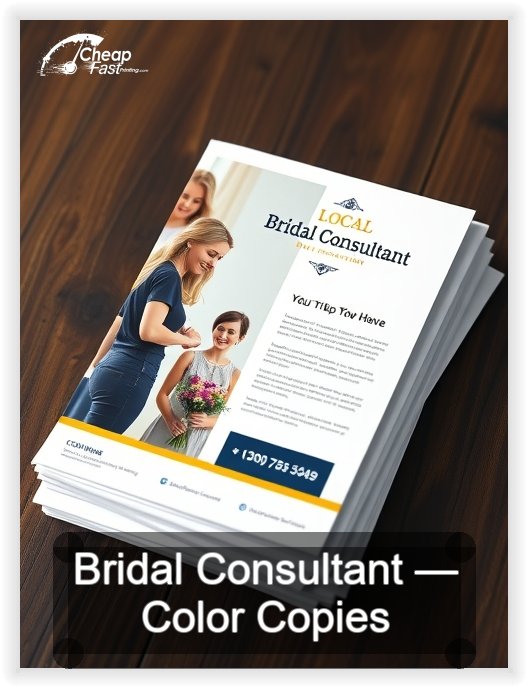 Bridal Consultant business card design sample