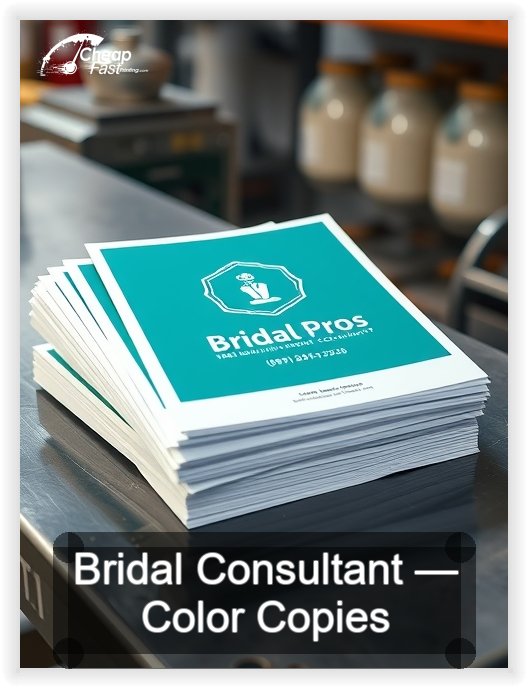 Bridal Consultant business card design sample