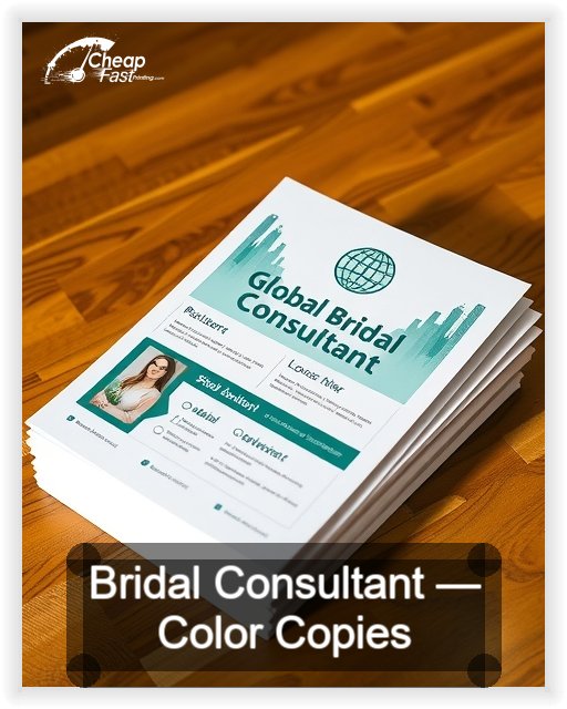 Bridal Consultant business card design sample