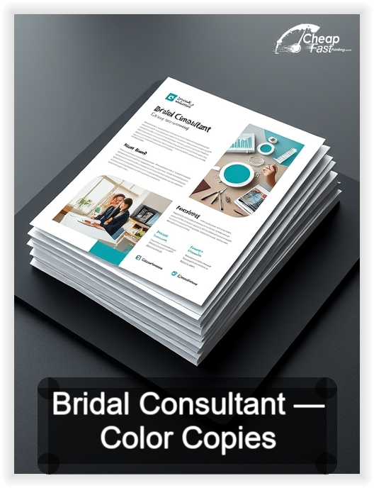 Bridal Consultant business card design sample
