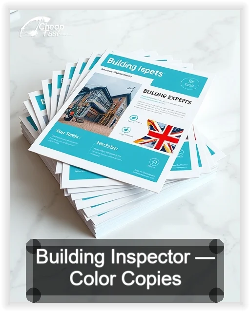 Building Inspector business card design sample